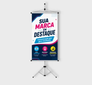 Os Banners e Faixas Personalizados são a solução ideal para divulgar sua marca com destaque e impacto visual. Versáteis e totalmente personalizáveis, eles fortalecem sua comunicação em eventos, promoções, campanhas e pontos de venda.